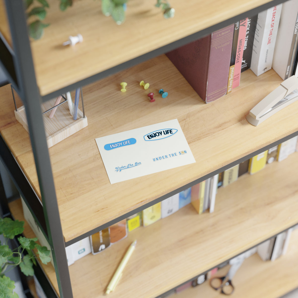 Blue Sticker Set