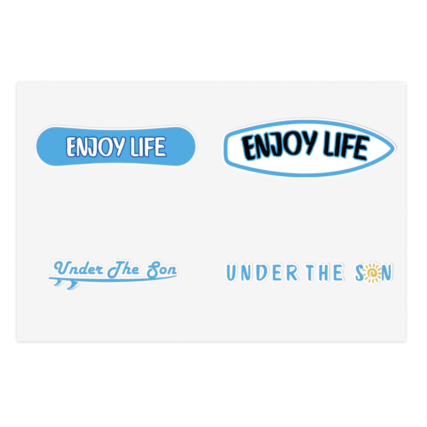 Blue Sticker Set